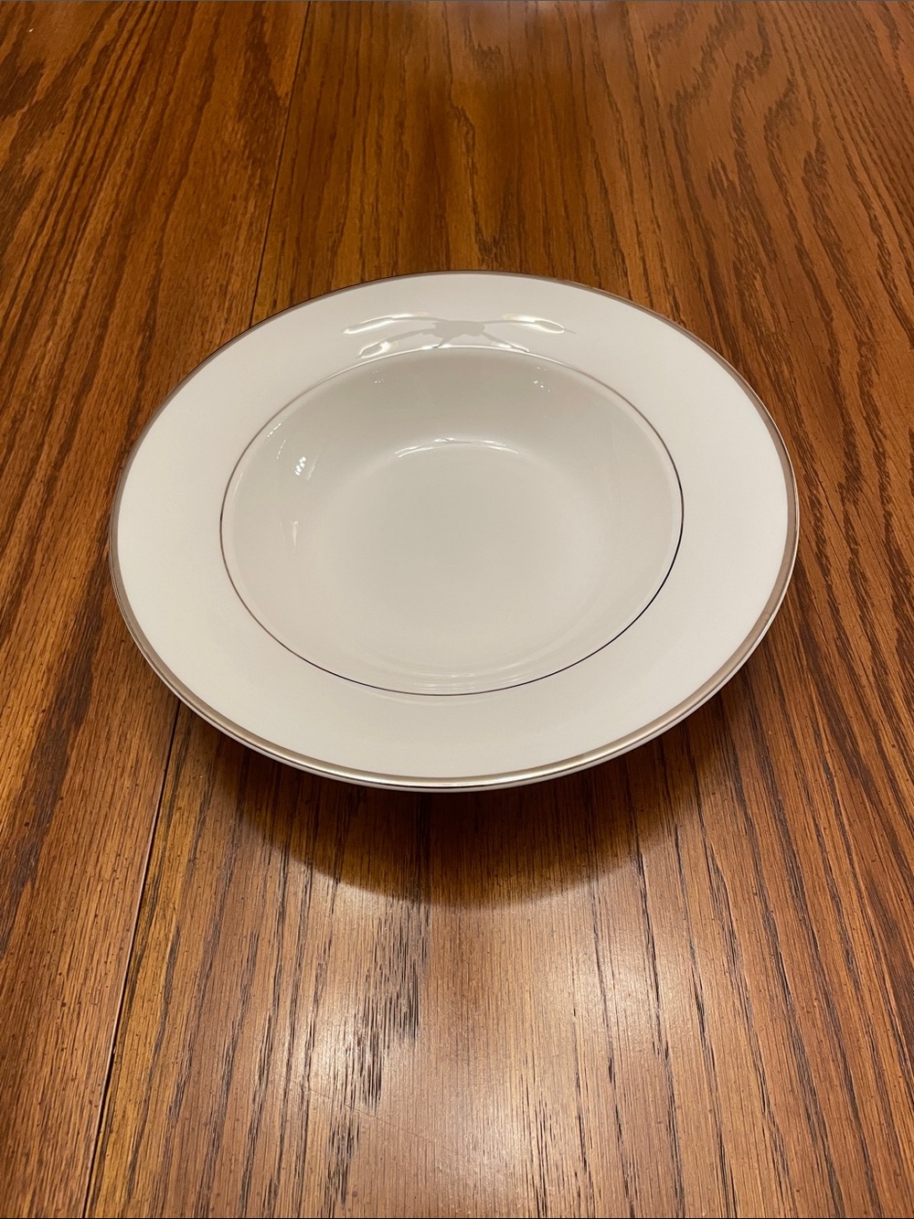 Mikasa HK 301 CAMEO PLATINUM Rim Soup Bowl